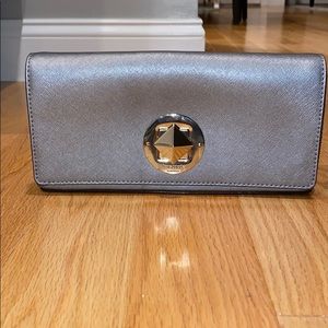 Kate Spade Silver Clutch